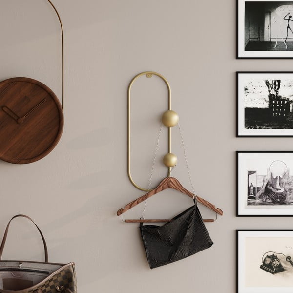 Kuldne metallist seinanagi Dama - Kalune Design-image-1