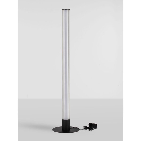 Matt must alumiiniumist hämardatav LED-põrandalamp klaasist varjuga (kõrgus 130 cm) Glovia - Nova Luce-image-4