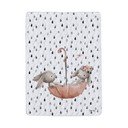 Valge puuvill-satiinist teki ja padjapüüride komplekt 140x200 cm Bunnies In The Rain – Butter Kings