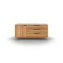 Tammepuidust madal kummut 140x64 cm Twig - The Beds