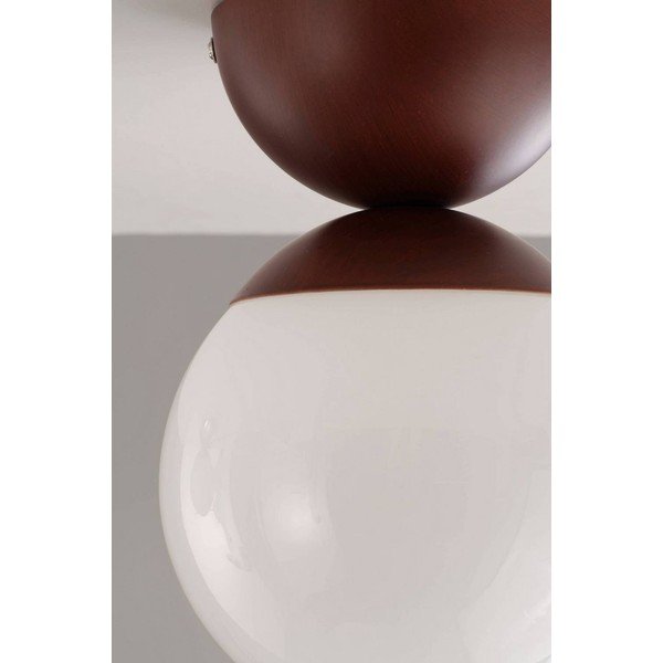 Valge/pruun opaalklaasist laevalgusti ø 15 cm Leah - Jotex-image-4