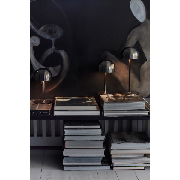 Tumehall puldiga juhitav LED-lauavalgusti metallist varjuga (kõrgus 30 cm) Tim - Sirius-image-4