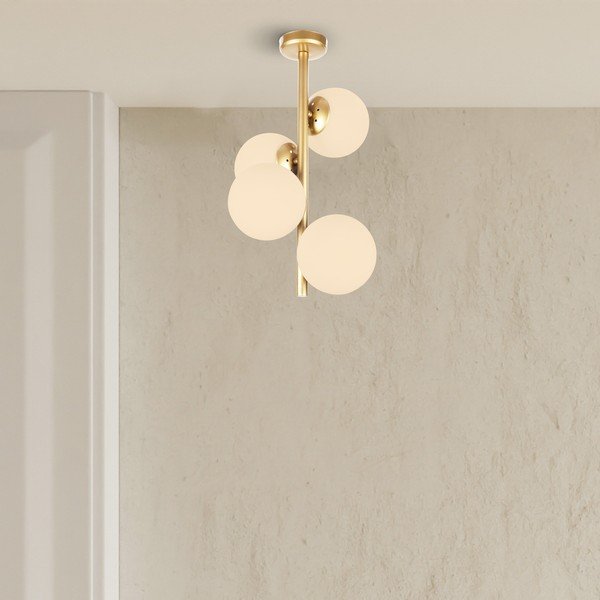 Rippvalgusti kuldset värvi , kõrgus 53 cm Owl - Squid Lighting-image-3
