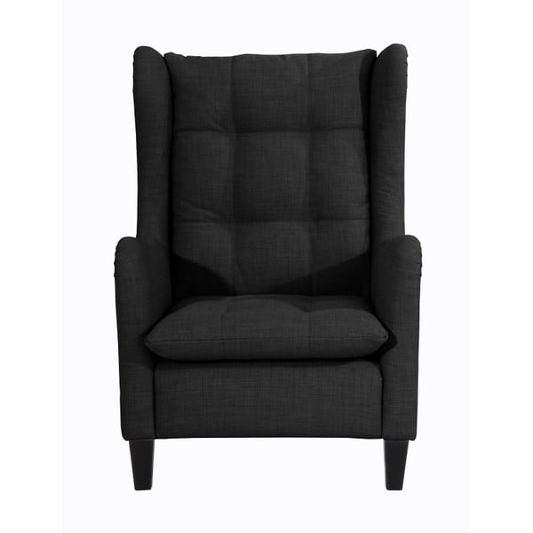 Antracitové křeslo ušák Max Winzer Merlon Anthracite-image-3