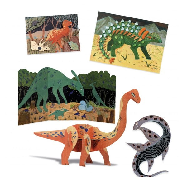 Loominguline kunstikomplekt Dinosaurused - Djeco