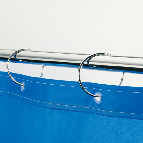 Matt-hõbedased dušikardina rõngad 12tk komplektis Ringo Small - Spirella-image-1