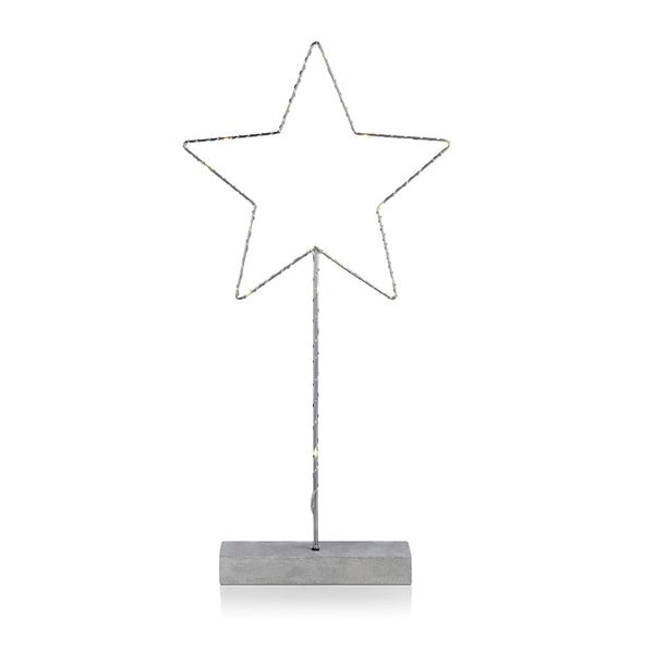 Stojací LED svítící dekorace Markslöjd Malin Star, výška 51 cm