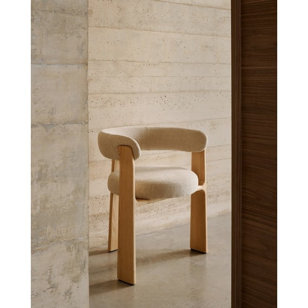 Beež tuhkpuidust söögitool Granite - Kave Home-image-1