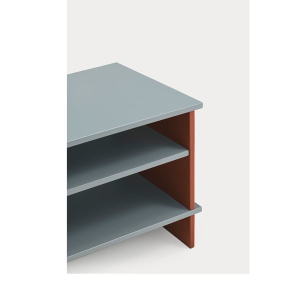 Tellisevärvi-hall riiulitega öökapp Inari - Teulat-image-3