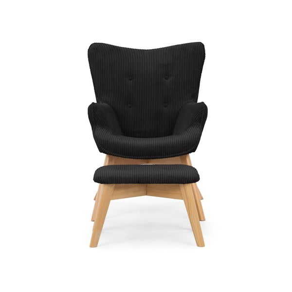 Must velvetist tugitool koos jalatoega Niko - Ropez-image-3