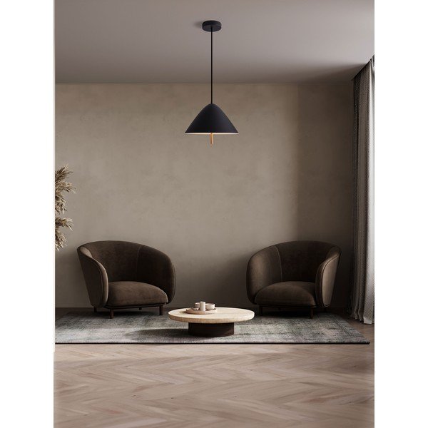 Matt must metallist LED-ripplamp metallvarjuga, ø 40 cm Oros - Nova Luce-image-1