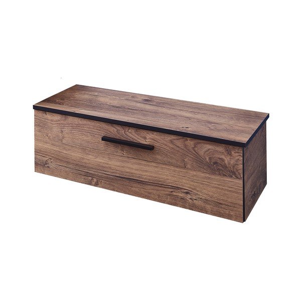Pruun madal vannitoakapp tammepuust 71x27 cm Set 374 - Pelipal-image-2