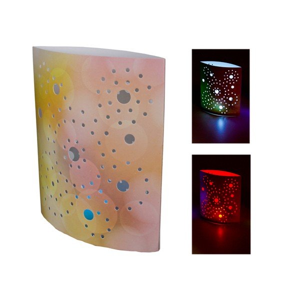 Oranž laualamp (kõrgus 17 cm) Floral - Hilight-image-1