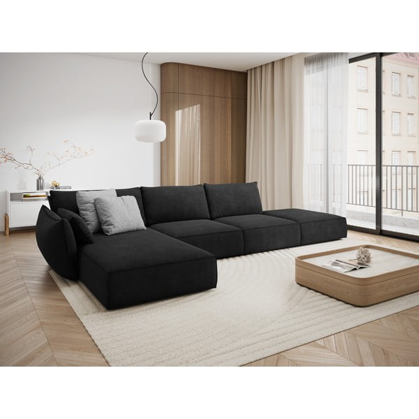 Tumehall nurgadiivan (vasakpoolne nurk) Vanda - Mazzini Sofas-image-1