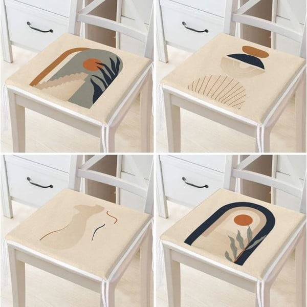 Istmepadjad 4tk komplektis 42x42 cm Illustrated Arch - Mila Home-image-2