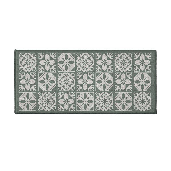 Roheline tekstiilist vannitoamatt 50x120 cm Constantine - douceur d'intérieur