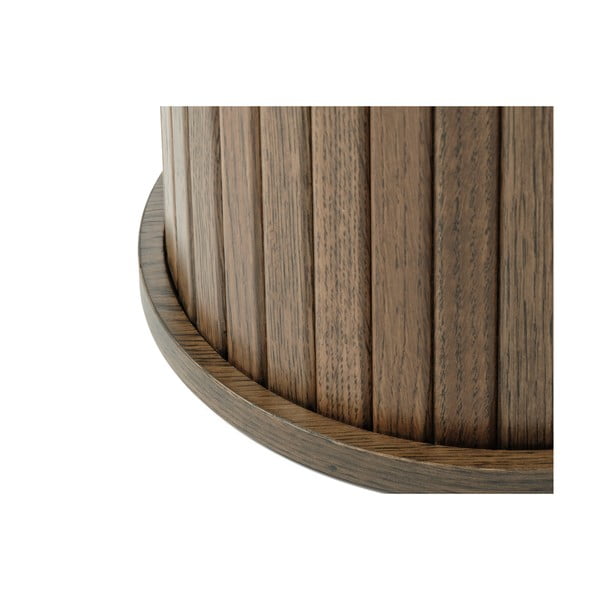 Ümmargune kohvilaud tammepuust ø 50 cm Nola - Unique Furniture-image-2