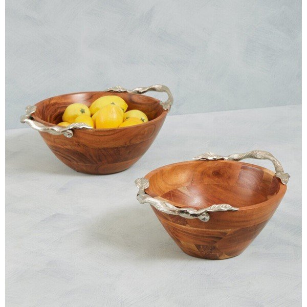 Naturaalses värvitoonis puidust kauss Vine - Premier Housewares-image-1