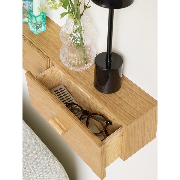 Naturaalsest tammest riiul 60 cm Shuno - Hübsch-image-2