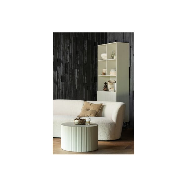 Kreemjas männipuidust raamaturiiul 90x200 cm Miller - WOOOD-image-4