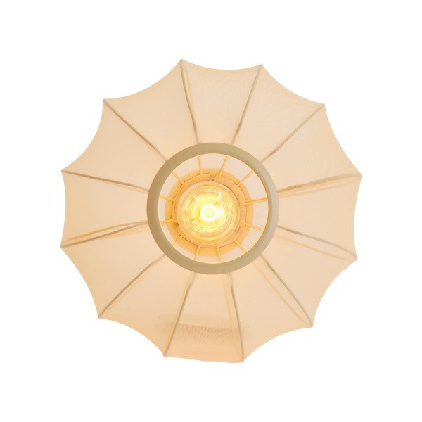 Kreemikas laelamp tekstiilvarjuga ø 40 cm Plumalia - Light & Living-image-3