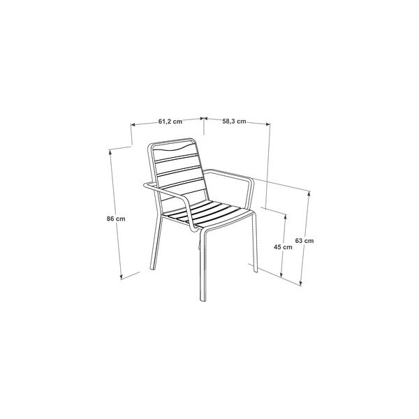 Valged metallist aiatoolid 4tk komplektis Spring – Ezeis-image-2