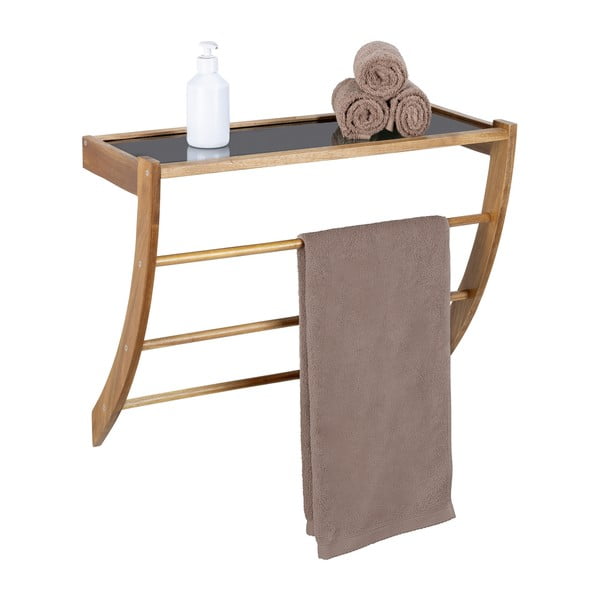 Seinale kinnitatav puidust käterätikuhoidja Fondi - Wenko