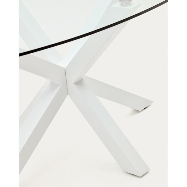 Söögilaud klaasist pealispinnaga 100x200 cm Argo - Kave Home-image-1