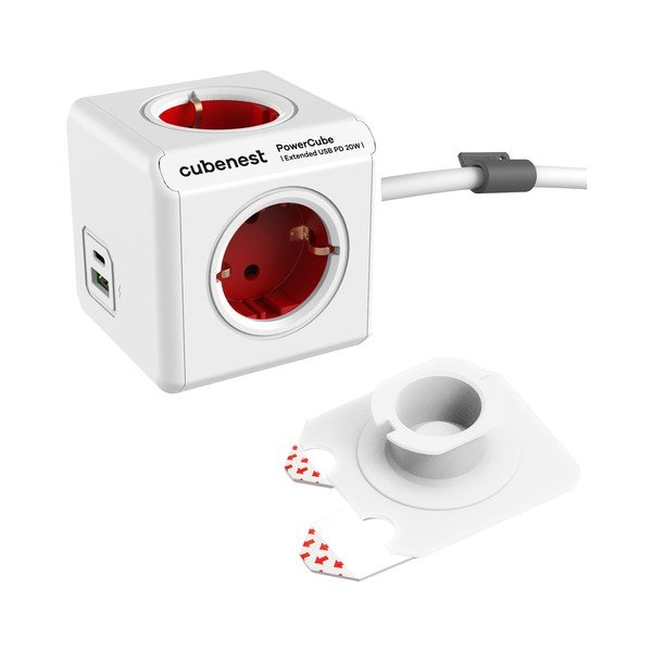 Pistikupesa PowerCube Extended USB Schuko - Cubenest-image-1