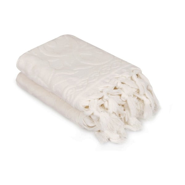 Kahe valge rätiku komplekt Bohème, 90 x 50 cm - Foutastic