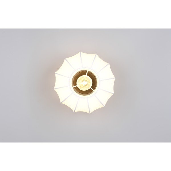 Valge metallist laevalgusti tekstiilist varjuga ø 25 cm Madleine - Reality-image-4