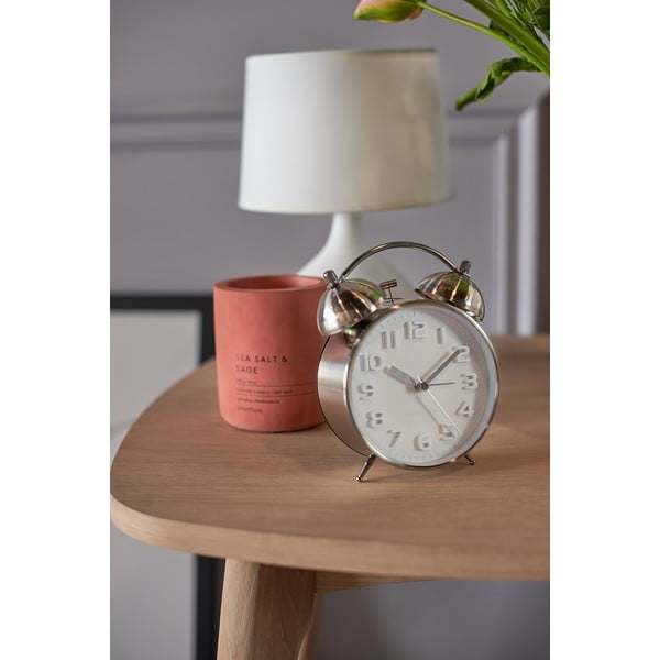 Hõbedast metallist äratuskell Mr. White - Karlsson-image-1