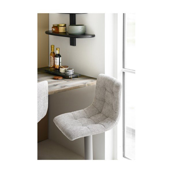 Helehallid polsterdatud baaritoolid komplektis 2, reguleeritava kõrguse/pöördega (istme kõrgus 63 cm) Middelfart - House Nordic-image-3