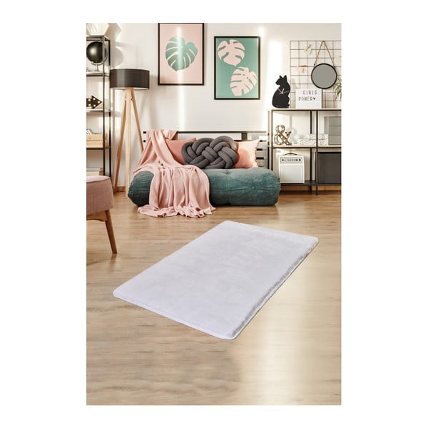 Bílý koberec Milano, 120 x 70 cm