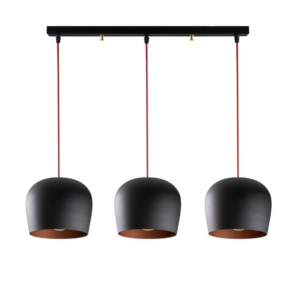 Must rippvalgusti metallist varjuga Berceste - Opviq lights-image-4