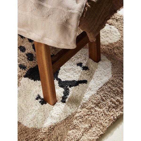 Helepruun pestav/käsitsi kootud puuvillane lastevaip 93x120 cm Snuggle Bea - Hanse Home-image-3