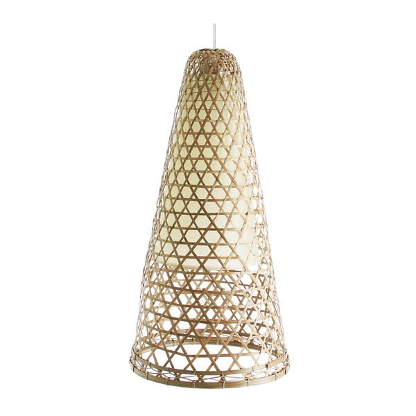 Závěsné bambusové svítidlo VICAL HOME Adelia, Ø 30 cm