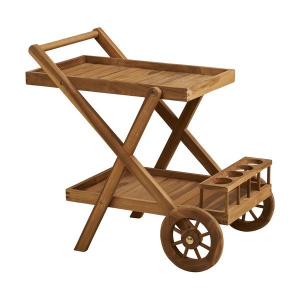 Serveerimislaud ratastel täispuidust 50x86 cm Pasaku - House Nordic-image-2