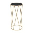 Kokkupandav laud must ja kuldne , kõrgus 75 cm Glam Simple - Mauro Ferretti