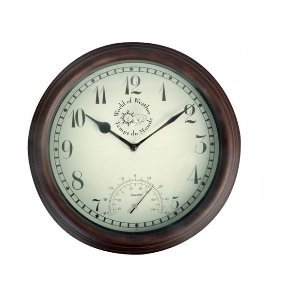 Termomeetriga välitingimustes kasutatav seinakell Aeg - Esschert Design