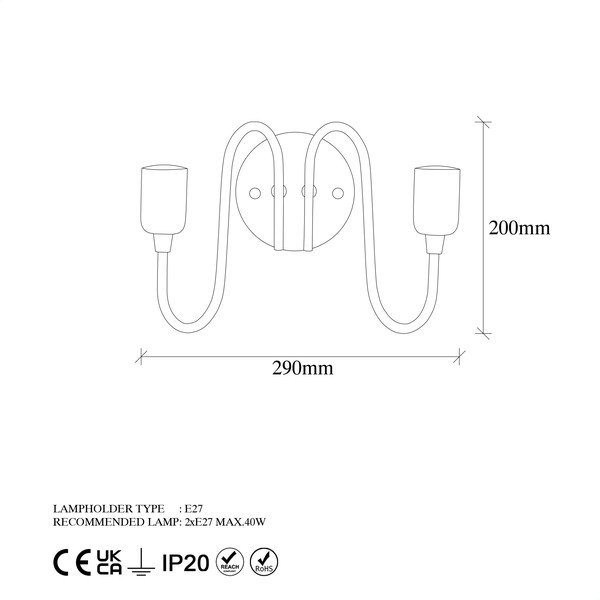 Must seinavalgusti Firat - Opviq lights-image-4