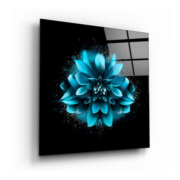 Klaasimaal, 40 x 40 cm Blue Flower - Insigne