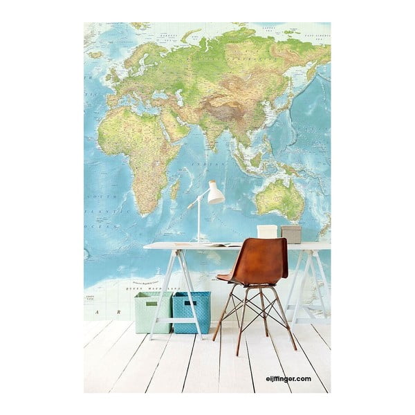 Vliesová tapeta World Map, 280 x 372 cm