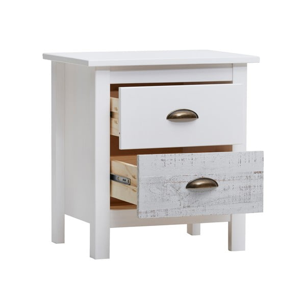 Valge ja hall öökapp , 46 x 50 cm Romantica - Marckeric-image-4