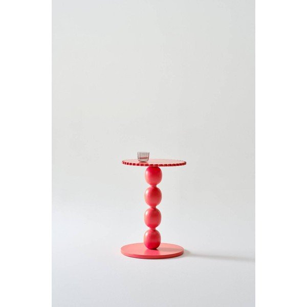 Ümmargune mangopuidust abilaud ø 44 cm Ives - Jotex-image-2