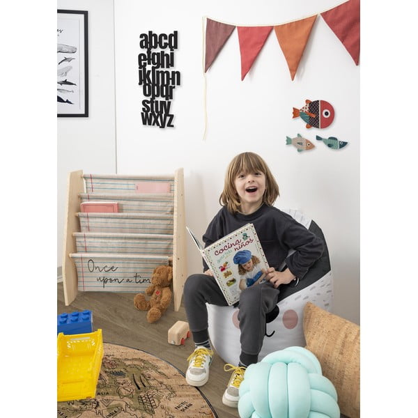 Beežist kangast lasteraamatukapp 60x70 cm Once Upon a Time - Folkifreckles-image-1
