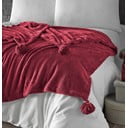 Punane mikroplüüsist voodikate üheinimesevoodile 160x200 cm Puffy - Mijolnir