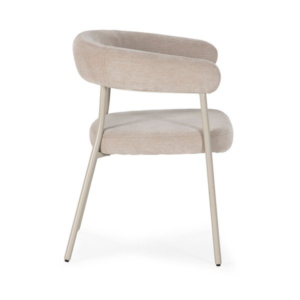 Beežid polsterdatud söögitoolid käetugedega, 2 tk komplektis Yuri - MOME-image-3