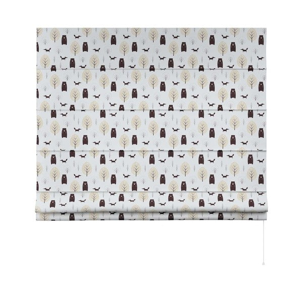 Valge-pruun laste ruloo 170x160 cm Magic - Yellow Tipi-image-3