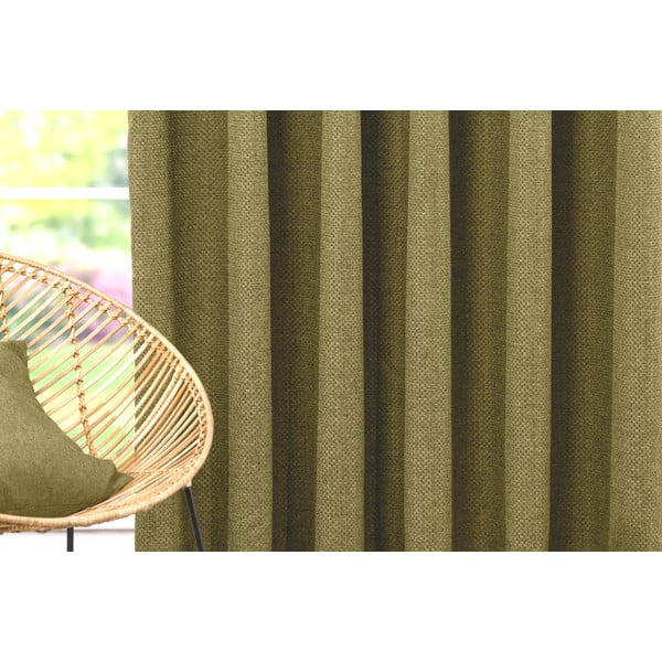 Roheline kardin 140x260 cm Atacama - Mendola Fabrics-image-1